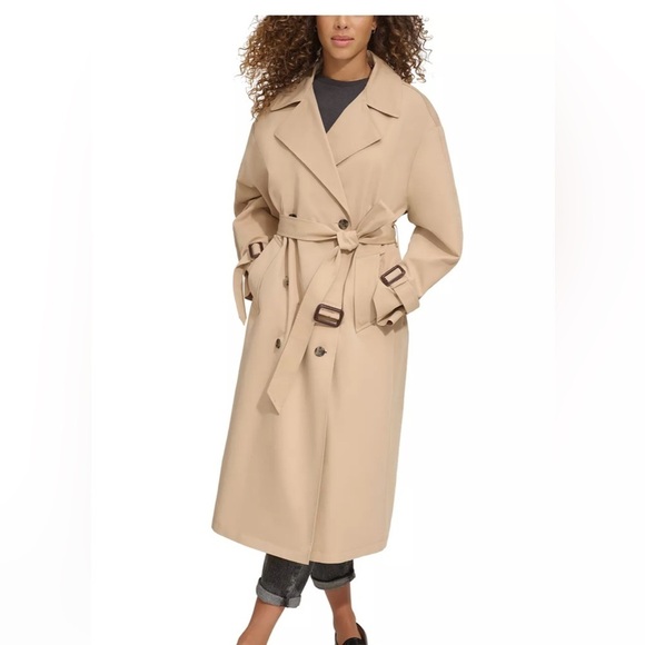 Levi’s Women's Classic Relaxed Fit Belted Trench Coat - Picture 1 of 9